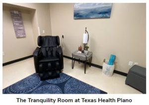 Zen room with caption THP