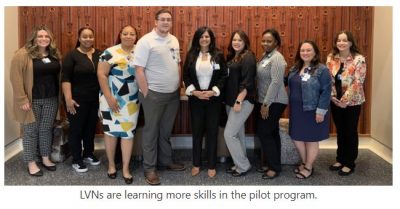 LVNs are learning more skills in the pilot program