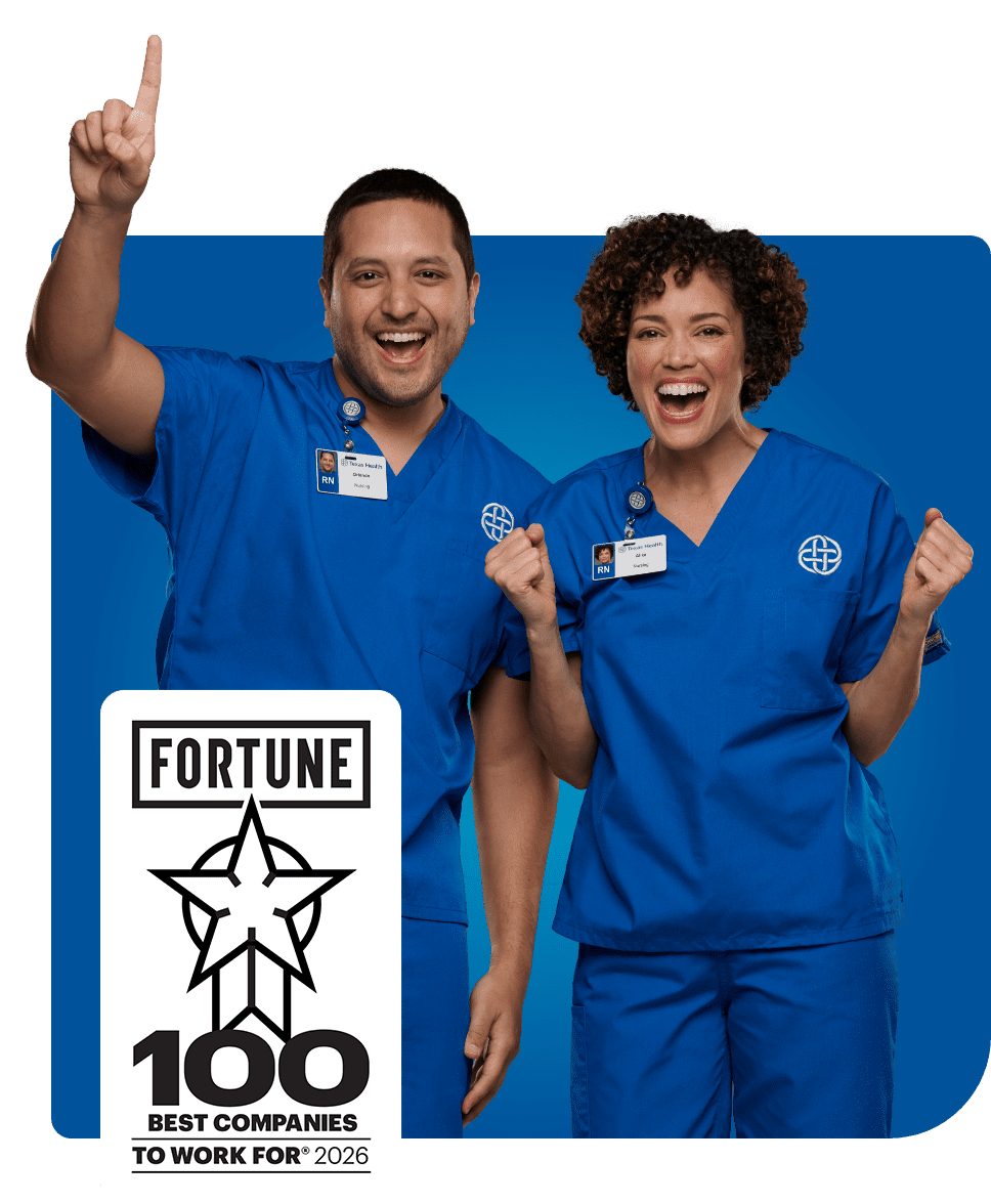 TXH_Fortune100_HomePage_2026 Texas Health nurses celebrate Fortune 100 Best Companies to Work For 2025 award - top-rated RN career opportunities in Dallas Fort Worth